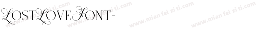 LostLove Font字体转换